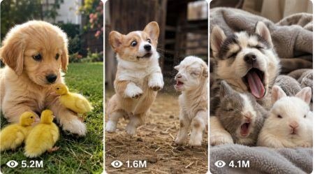 Viral Puppy & Baby Animal Reaction