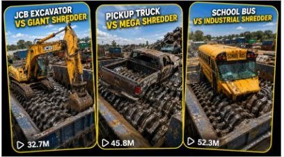 INDUSTRIAL SHREDDER CRUSHING