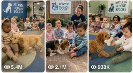 Viral Tiny Puppy Chooses One Baby at Real American Animal Shelter