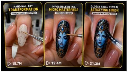 VIRAL HAND NAIL-ART TRANSFORMATION