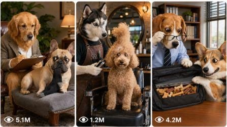 Viral Talking Dog Human-Role Comedy